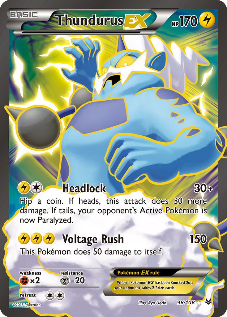 Thundurus EX (98/108) [XY: Roaring Skies] | Eastridge Sports Cards & Games