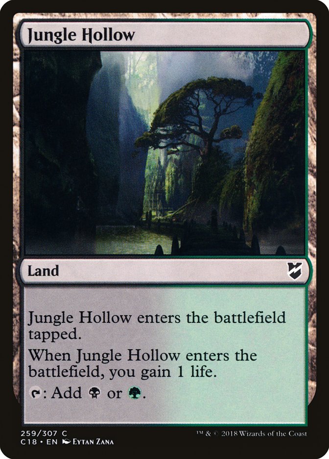 Jungle Hollow [Commander 2018] | Eastridge Sports Cards & Games