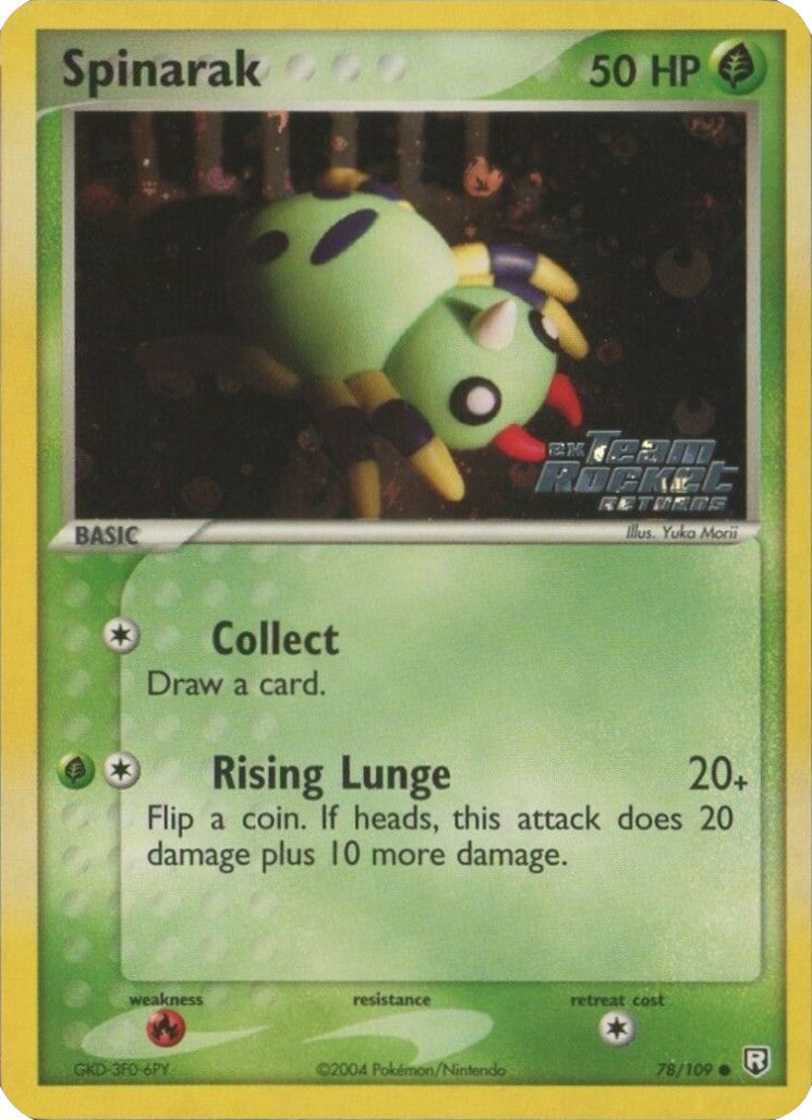 Spinarak (78/109) (Stamped) [EX: Team Rocket Returns] | Eastridge Sports Cards & Games