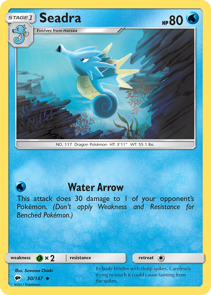 Seadra (30/147) [Sun & Moon: Burning Shadows] | Eastridge Sports Cards & Games