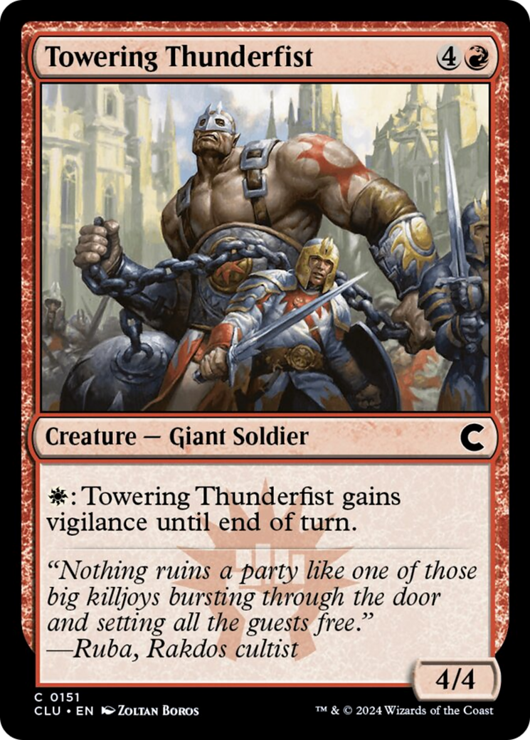 Towering Thunderfist [Ravnica: Clue Edition] | Eastridge Sports Cards & Games