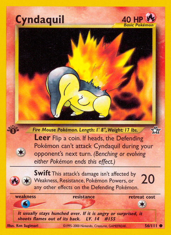 Cyndaquil (56/111) [Neo Genesis 1st Edition] | Eastridge Sports Cards & Games