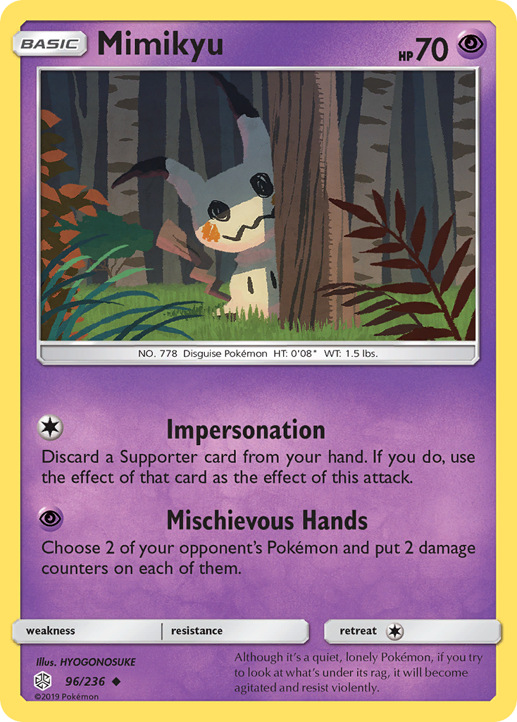 Mimikyu (96/236) [Sun & Moon: Cosmic Eclipse] | Eastridge Sports Cards & Games