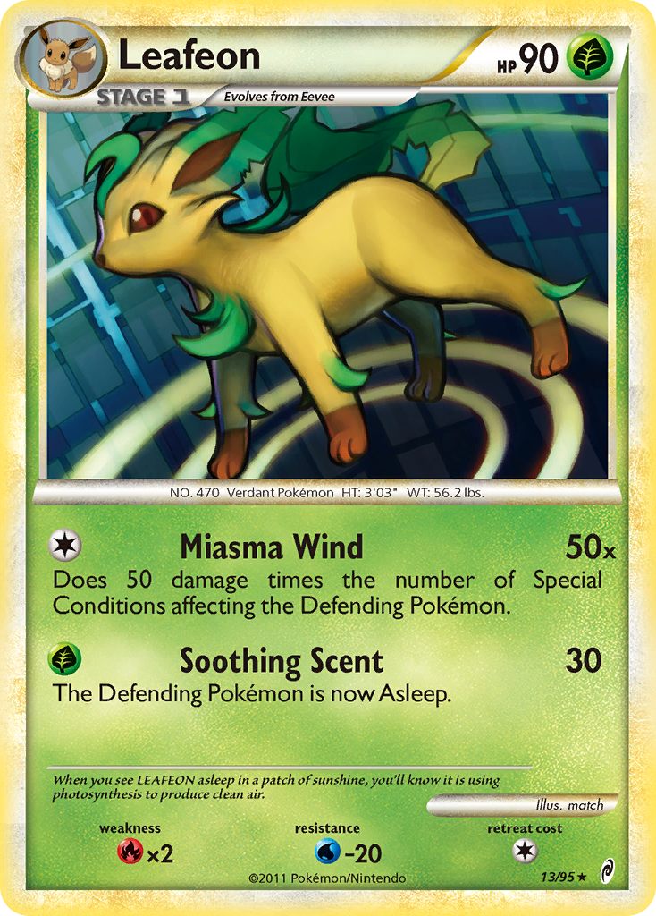 Leafeon (13/95) [HeartGold & SoulSilver: Call of Legends] | Eastridge Sports Cards & Games
