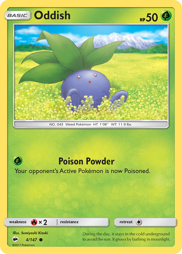 Oddish (4/147) [Sun & Moon: Burning Shadows] | Eastridge Sports Cards & Games