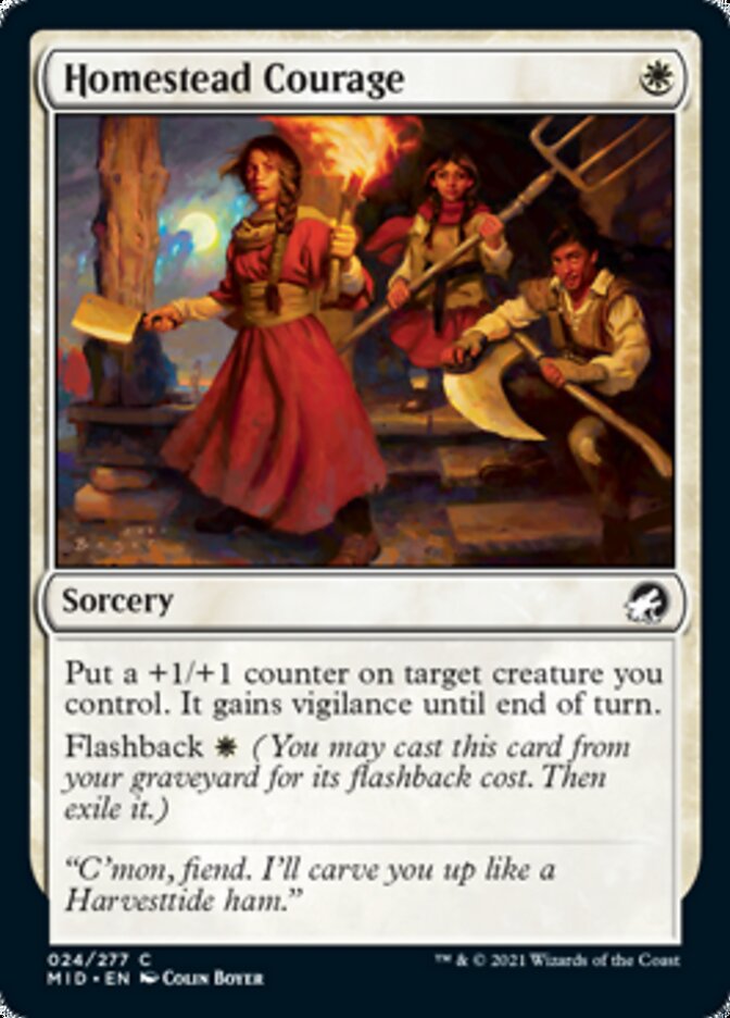 Homestead Courage [Innistrad: Midnight Hunt] | Eastridge Sports Cards & Games