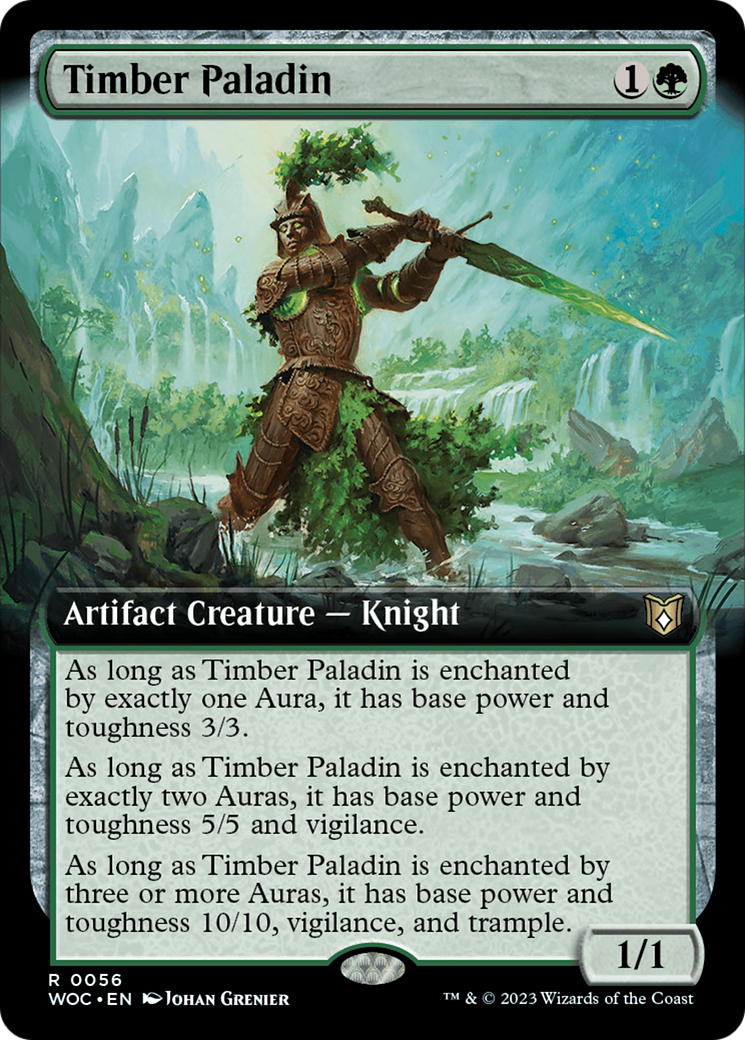 Timber Paladin (Extended Art) [Wilds of Eldraine Commander] | Eastridge Sports Cards & Games