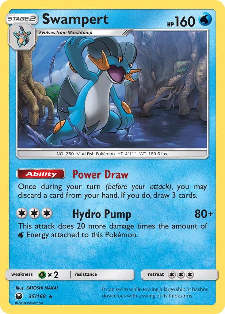 Swampert (35/168) (Theme Deck Exclusive) [Sun & Moon: Celestial Storm] | Eastridge Sports Cards & Games