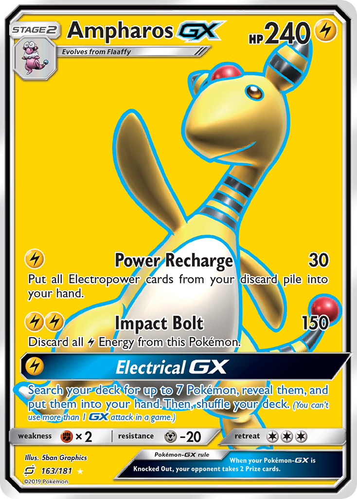 Ampharos GX (163/181) [Sun & Moon: Team Up] | Eastridge Sports Cards & Games