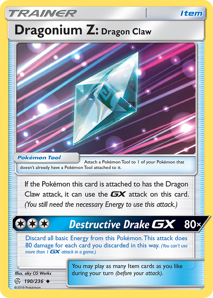 Dragonium Z: Dragon Claw (190/236) [Sun & Moon: Cosmic Eclipse] | Eastridge Sports Cards & Games