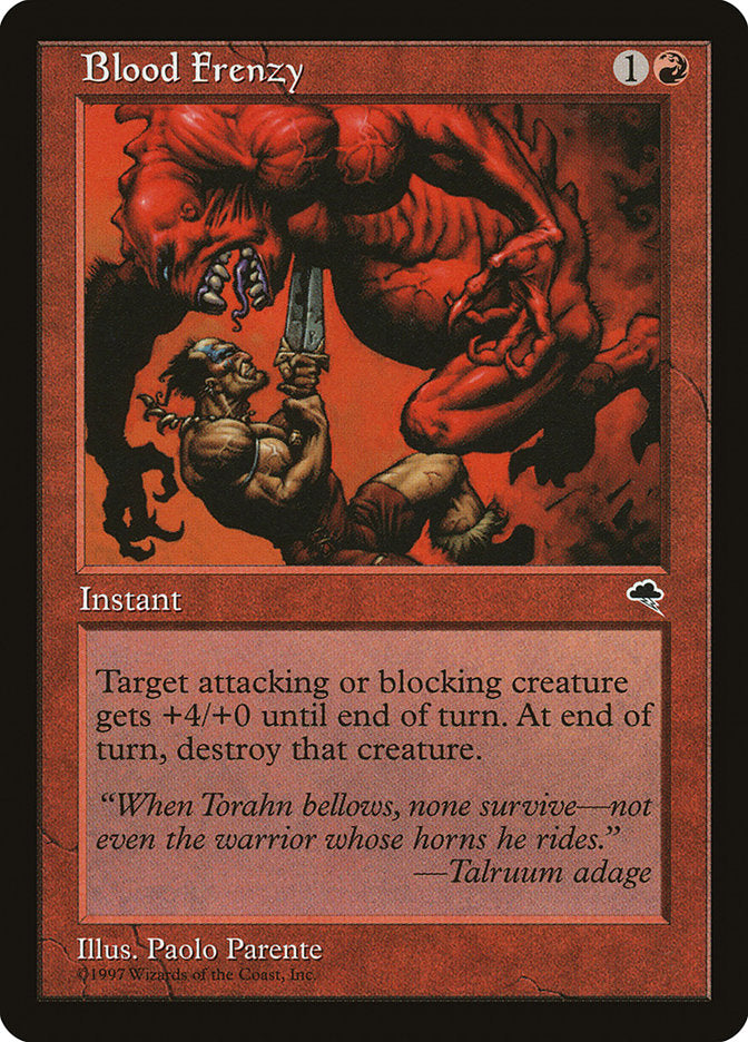 Blood Frenzy [Tempest] | Eastridge Sports Cards & Games
