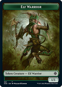 Elf Warrior // Cat Beast Double-Sided Token [Starter Commander Decks] | Eastridge Sports Cards & Games