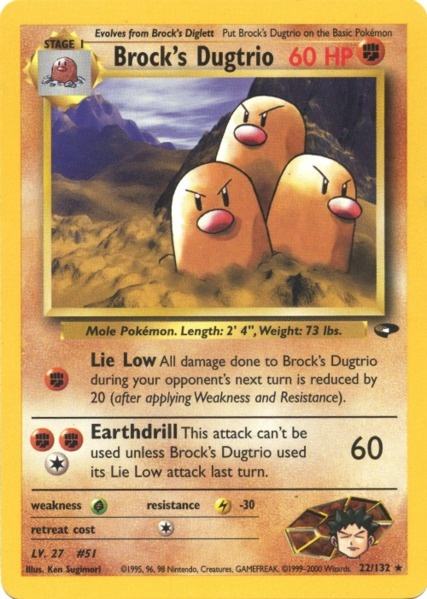 Brock's Dugtrio (22/132) [Gym Challenge Unlimited] | Eastridge Sports Cards & Games