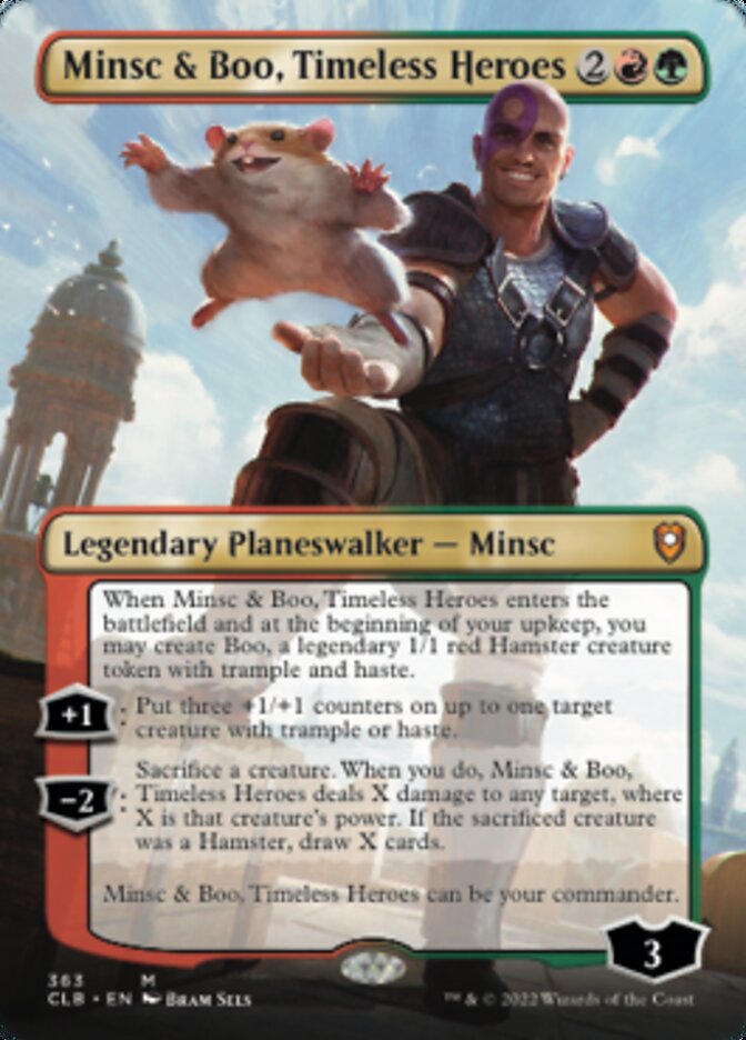 Minsc & Boo, Timeless Heroes (Borderless) [Commander Legends: Battle for Baldur's Gate] | Eastridge Sports Cards & Games