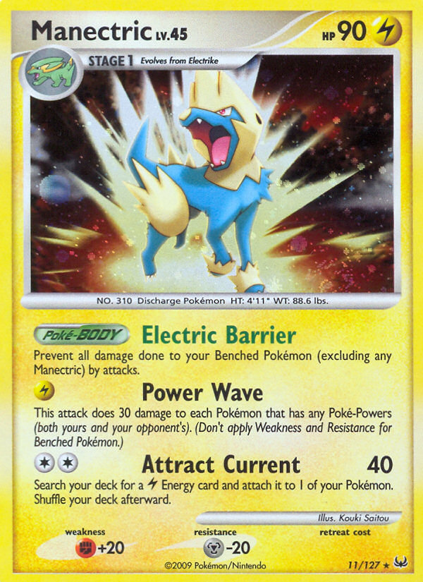 Manectric (11/127) [Platinum: Base Set] | Eastridge Sports Cards & Games