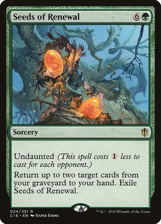 Seeds of Renewal [Commander 2016] | Eastridge Sports Cards & Games