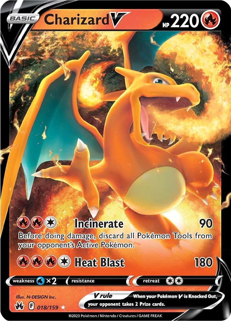 Charizard V (018/159) [Sword & Shield: Crown Zenith] | Eastridge Sports Cards & Games