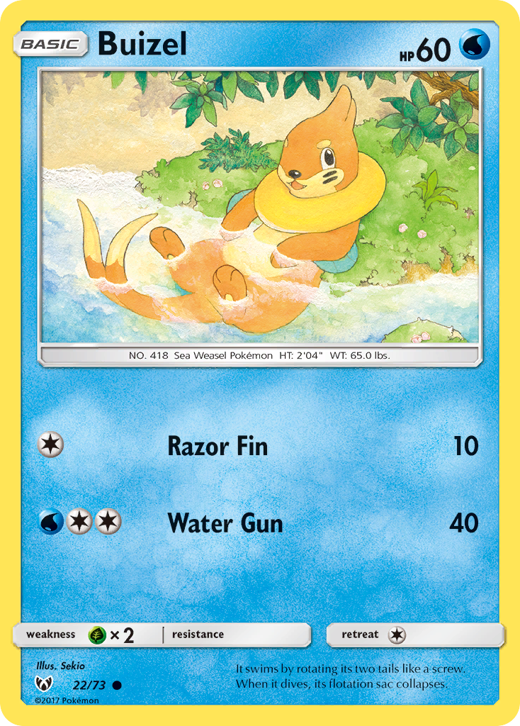 Buizel (22/73) [Sun & Moon: Shining Legends] | Eastridge Sports Cards & Games