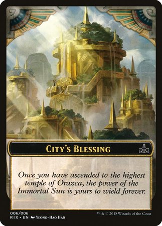 City's Blessing Token (006) [Rivals of Ixalan Tokens] | Eastridge Sports Cards & Games