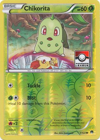 Chikorita (1/122) (League Promo) [XY: BREAKpoint] | Eastridge Sports Cards & Games