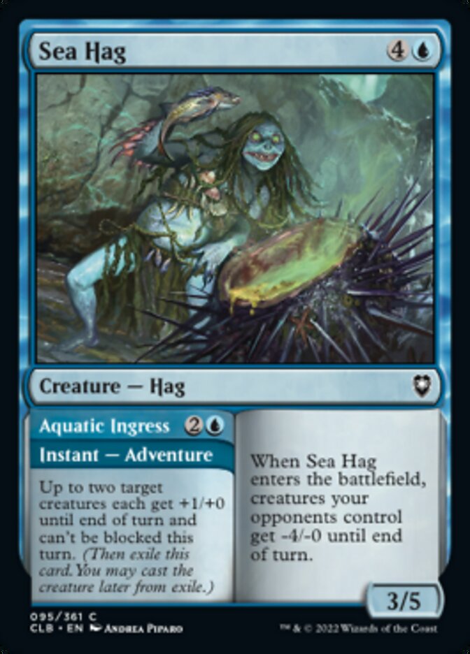 Sea Hag // Aquatic Ingress [Commander Legends: Battle for Baldur's Gate] | Eastridge Sports Cards & Games