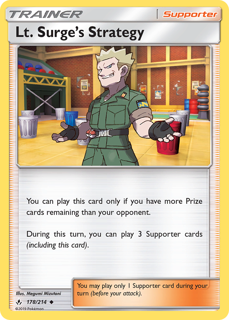 Lt. Surge's Strategy (178/214) [Sun & Moon: Unbroken Bonds] | Eastridge Sports Cards & Games