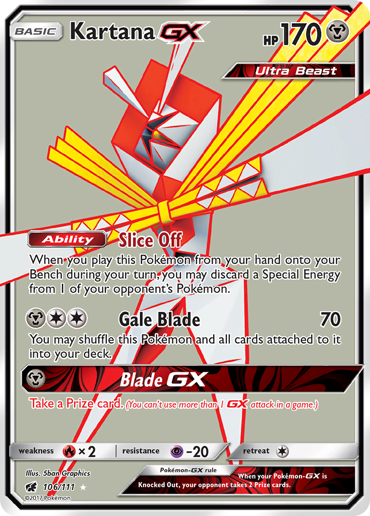 Kartana GX (106/111) [Sun & Moon: Crimson Invasion] | Eastridge Sports Cards & Games