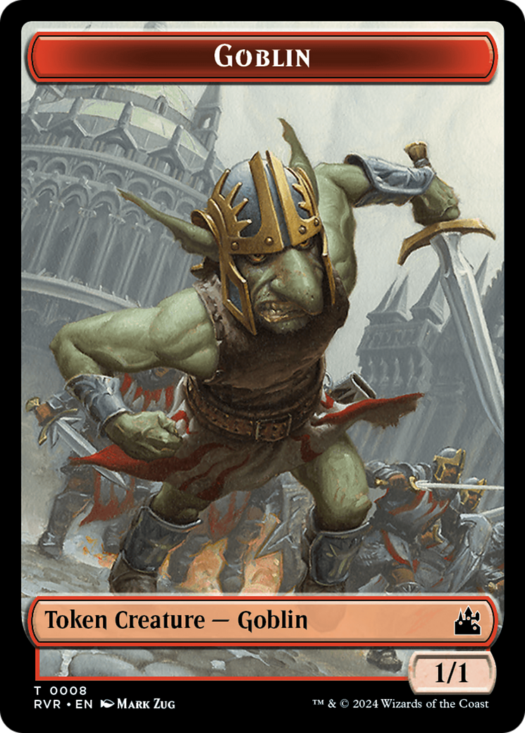 Goblin (0008) // Soldier Double-Sided Token [Ravnica Remastered Tokens] | Eastridge Sports Cards & Games