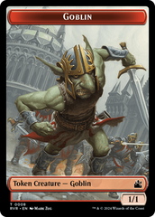 Goblin (0008) // Soldier Double-Sided Token [Ravnica Remastered Tokens] | Eastridge Sports Cards & Games