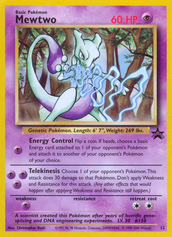 Mewtwo (12) [Wizards of the Coast: Black Star Promos] | Eastridge Sports Cards & Games