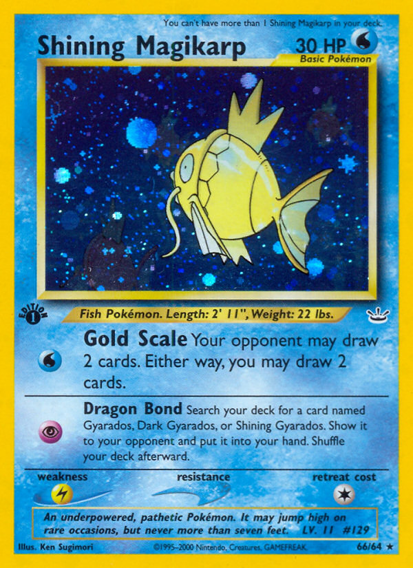 Shining Magikarp (66/64) [Neo Revelation 1st Edition] | Eastridge Sports Cards & Games