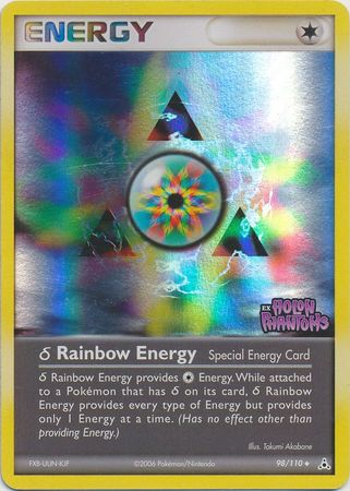 Rainbow Energy (98/110) (Delta Species) (Stamped) [EX: Holon Phantoms] | Eastridge Sports Cards & Games