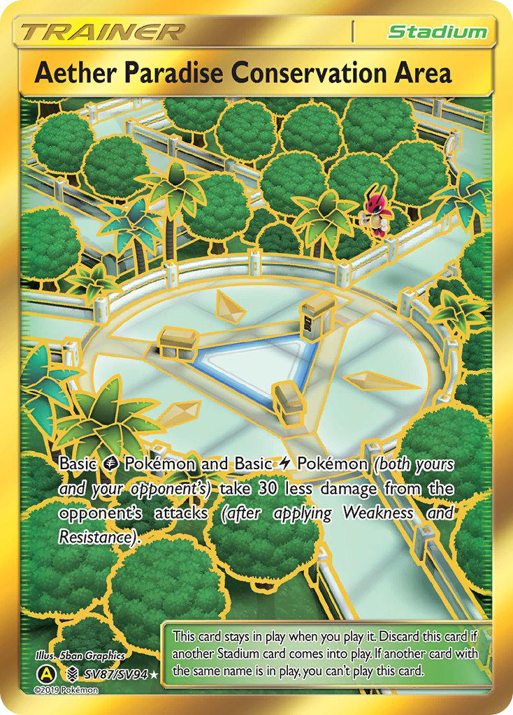 Aether Paradise Conservation Area (SV87/SV94) [Sun & Moon: Hidden Fates - Shiny Vault] | Eastridge Sports Cards & Games