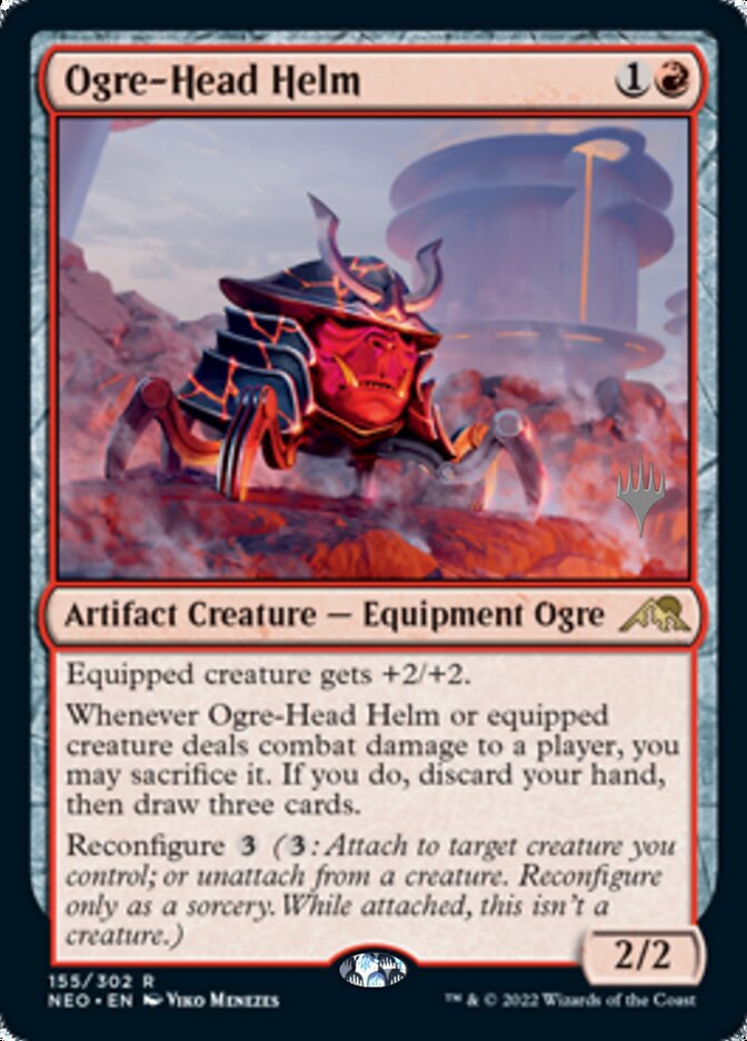 Ogre-Head Helm (Promo Pack) [Kamigawa: Neon Dynasty Promos] | Eastridge Sports Cards & Games