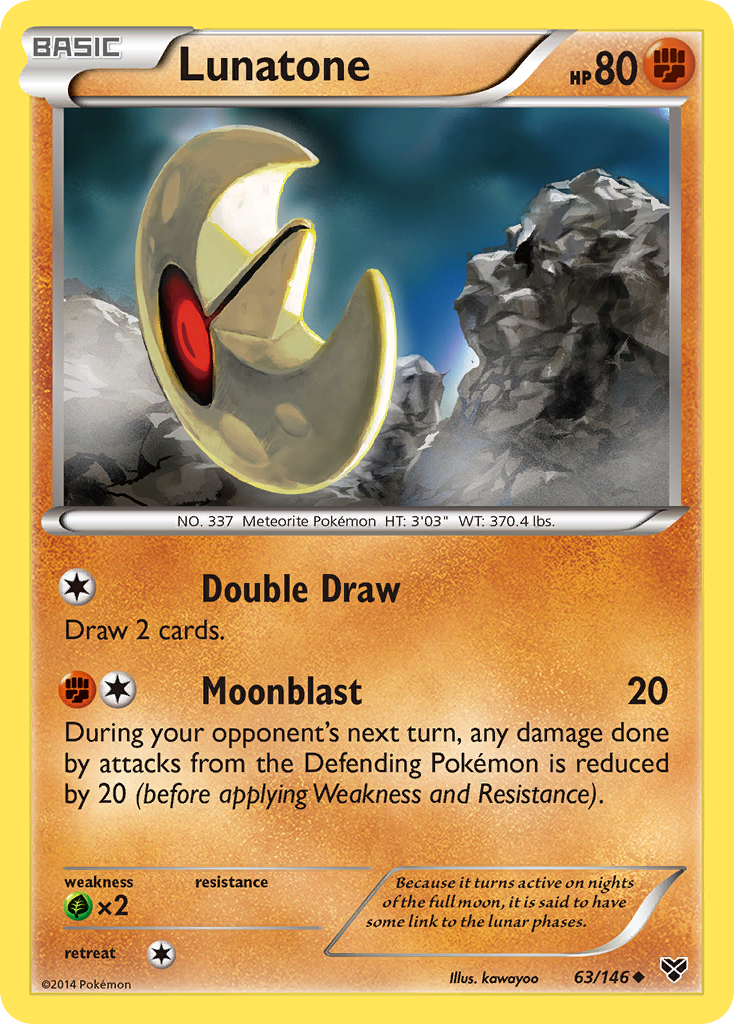 Lunatone (63/146) [XY: Base Set] | Eastridge Sports Cards & Games