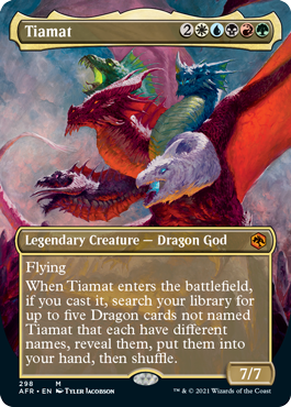 Tiamat (Extended) (Alternative art) [Dungeons & Dragons: Adventures in the Forgotten Realms] | Eastridge Sports Cards & Games