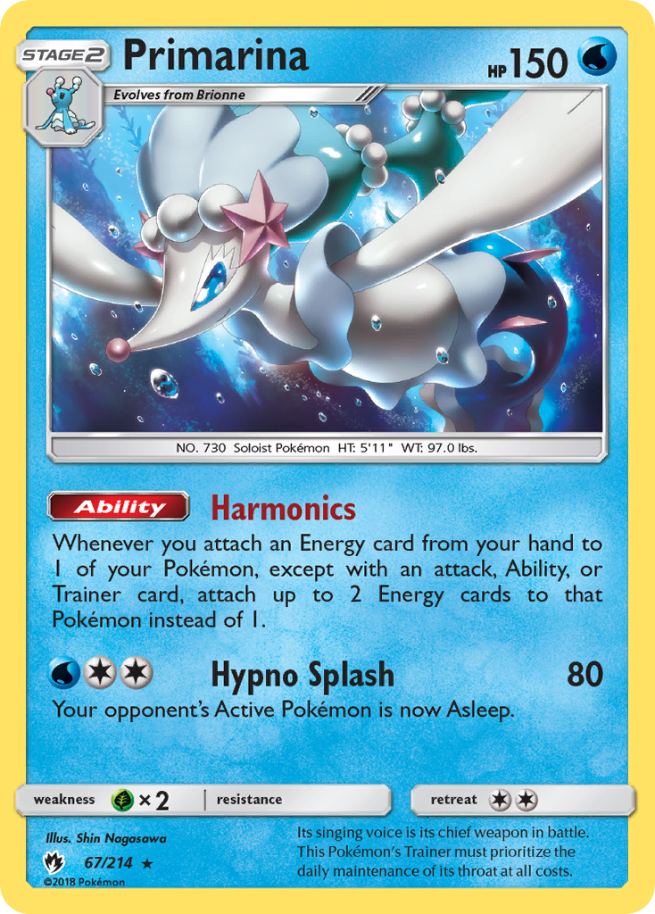 Primarina (67/214) [Sun & Moon: Lost Thunder] | Eastridge Sports Cards & Games