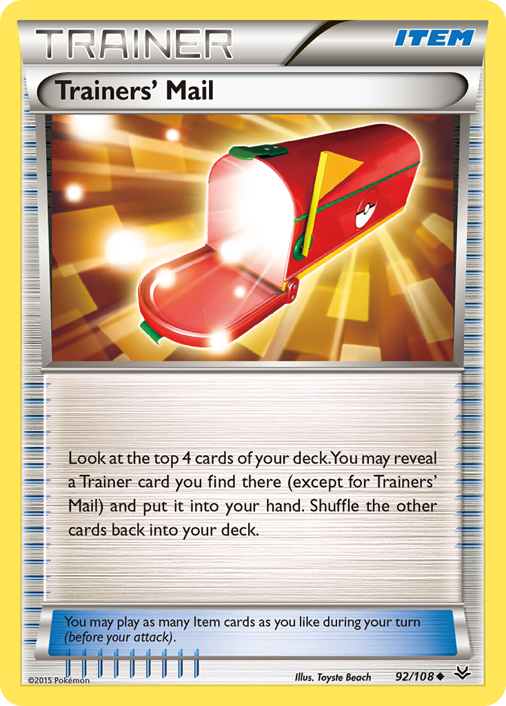 Trainers' Mail (92/108) [XY: Roaring Skies] | Eastridge Sports Cards & Games