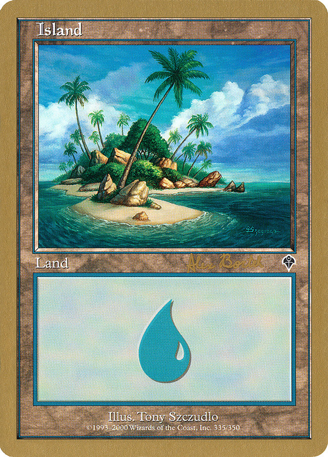 Island (ab335b) (Alex Borteh) [World Championship Decks 2001] | Eastridge Sports Cards & Games