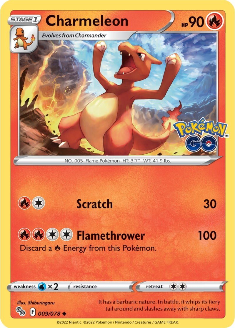 Charmeleon (009/078) [Pokémon GO] | Eastridge Sports Cards & Games