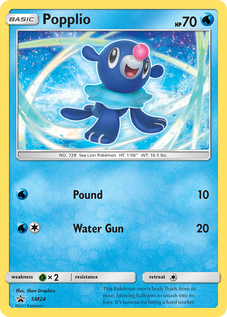 Popplio (SM24) [Sun & Moon: Black Star Promos] | Eastridge Sports Cards & Games