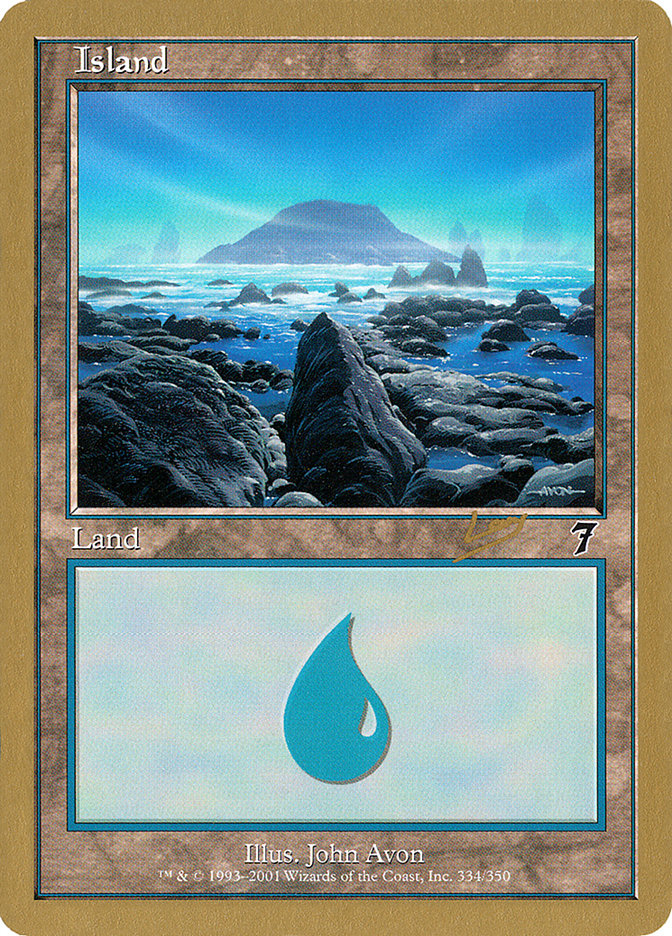 Island (rl334) (Raphael Levy) [World Championship Decks 2002] | Eastridge Sports Cards & Games