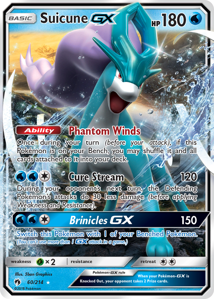 Suicune GX (60/214) [Sun & Moon: Lost Thunder] | Eastridge Sports Cards & Games