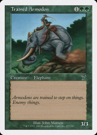 Trained Armodon [Seventh Edition] | Eastridge Sports Cards & Games