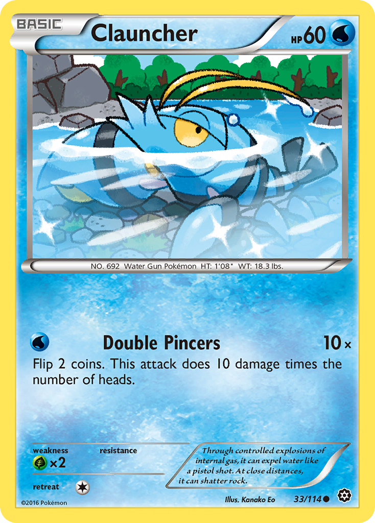 Clauncher (33/114) [XY: Steam Siege] | Eastridge Sports Cards & Games