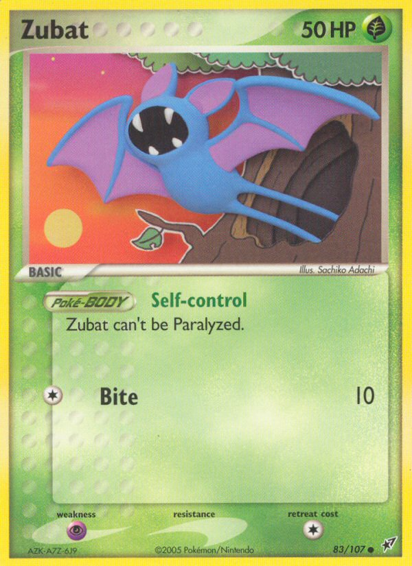 Zubat (83/107) [EX: Deoxys] | Eastridge Sports Cards & Games