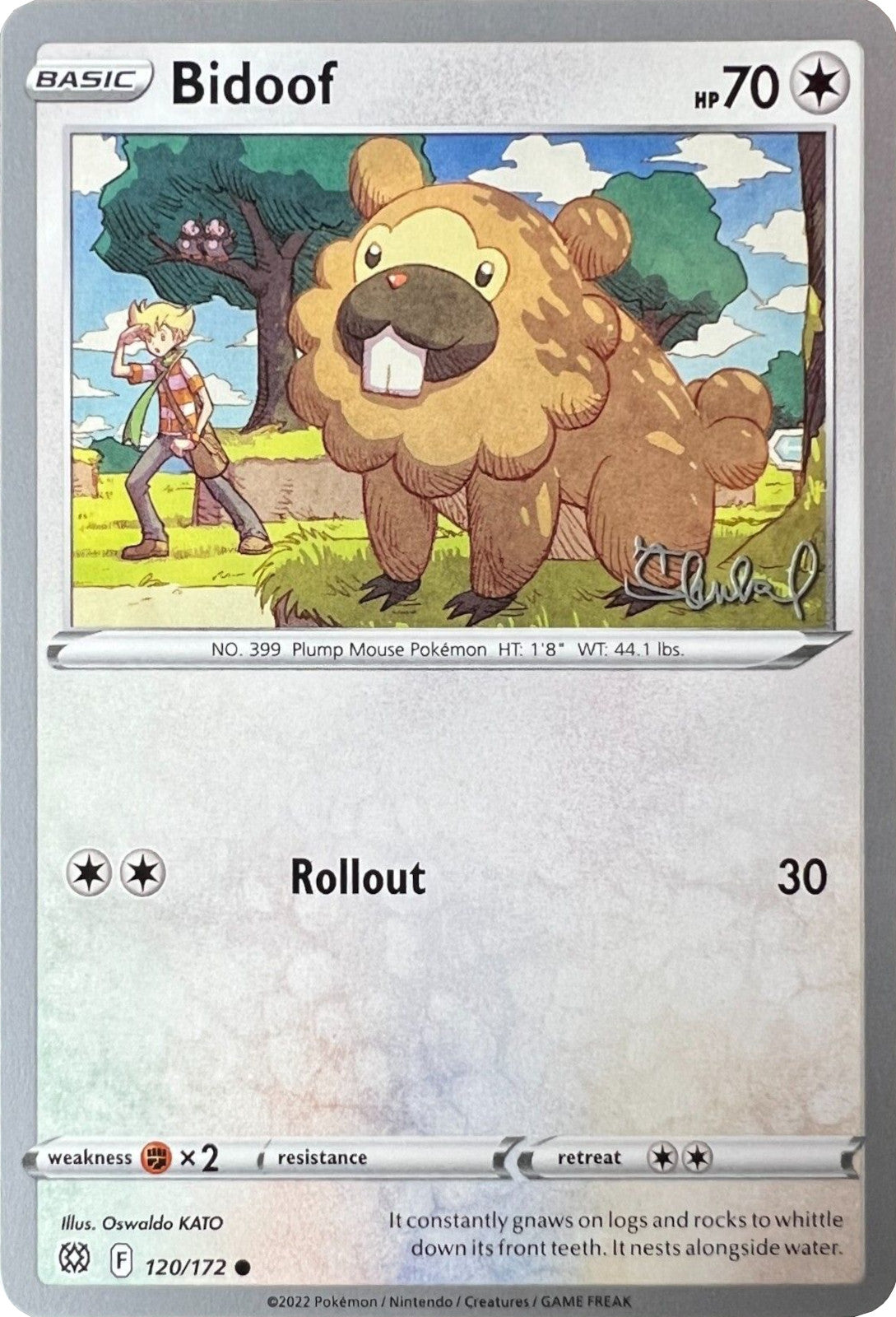 Bidoof (120/172) (ADP - Ondrej Skubal) [World Championships 2022] | Eastridge Sports Cards & Games