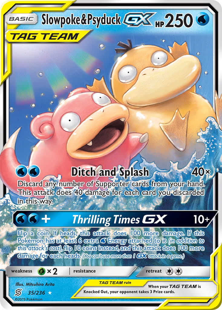 Slowpoke & Psyduck GX (35/236) [Sun & Moon: Unified Minds] | Eastridge Sports Cards & Games