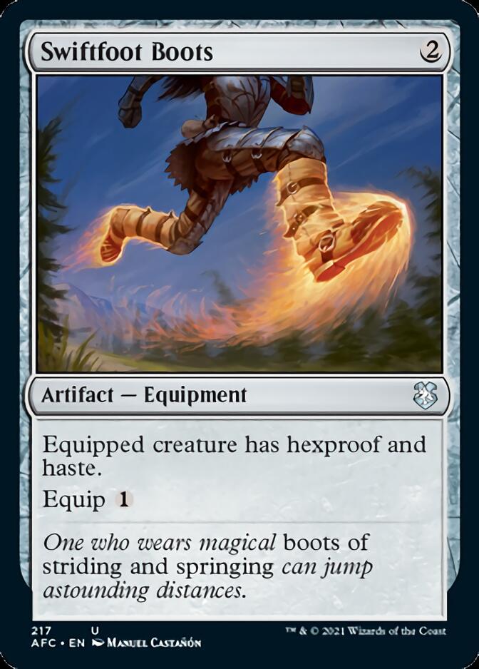 Swiftfoot Boots [Dungeons & Dragons: Adventures in the Forgotten Realms Commander] | Eastridge Sports Cards & Games