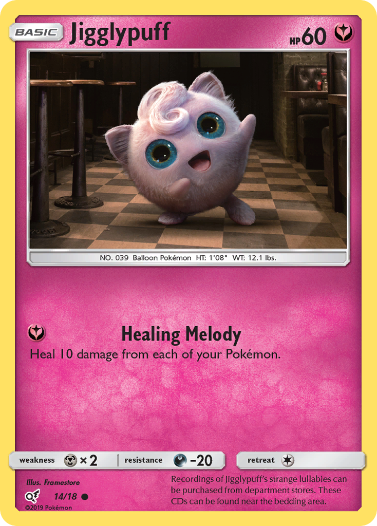 Jigglypuff (14/18) [Sun & Moon: Detective Pikachu] | Eastridge Sports Cards & Games